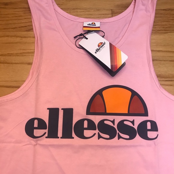 Ellesse Frattini Light Pink Men's Tank Top New - Picture 4 of 4